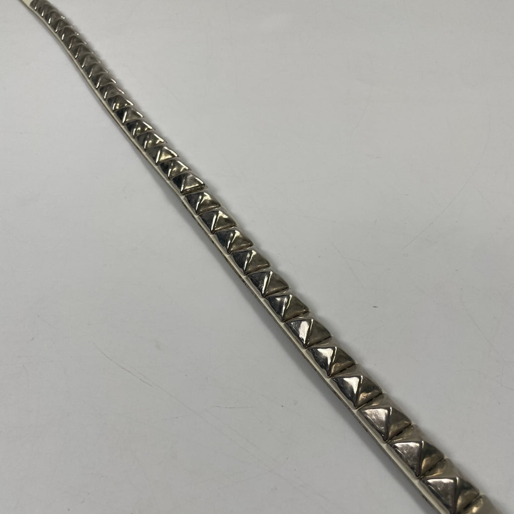 VINTAGE / ナロースタッズベルト ホワイト