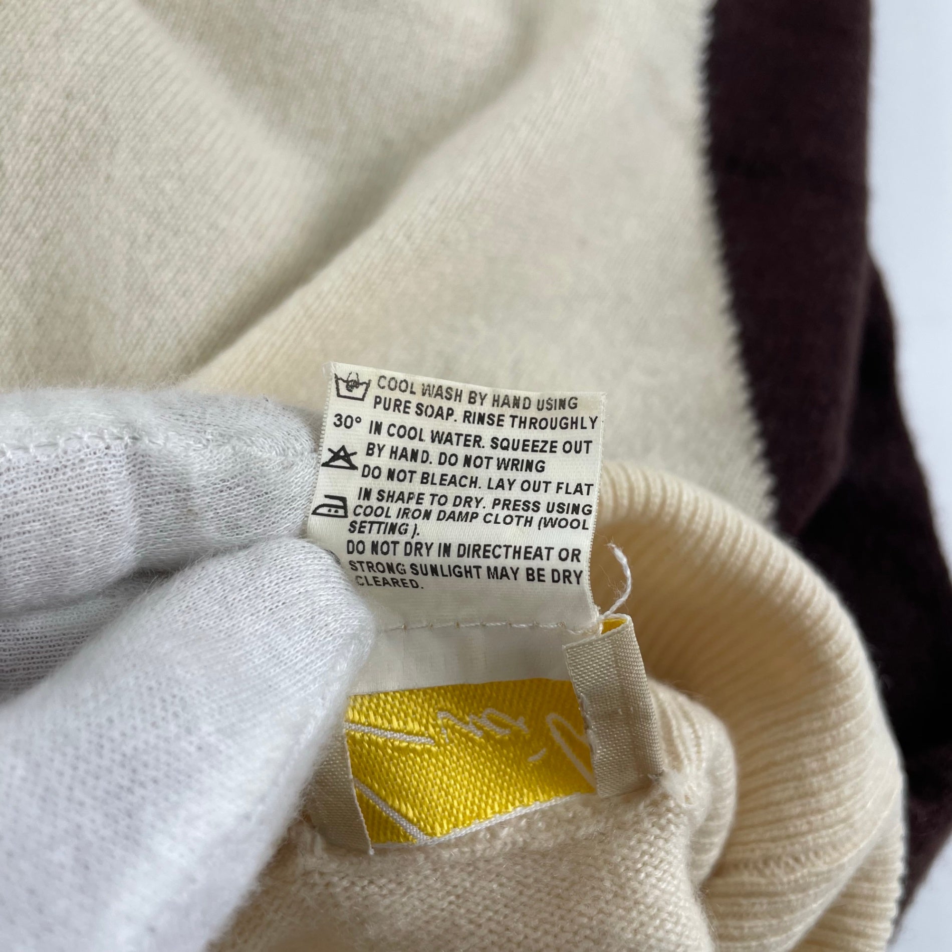 Gianangeli Knitwear Factory ジャンアンジェリ・ニットウェア・ファクトリー / カシミヤタートルネックニット 2トーン SIZE:42