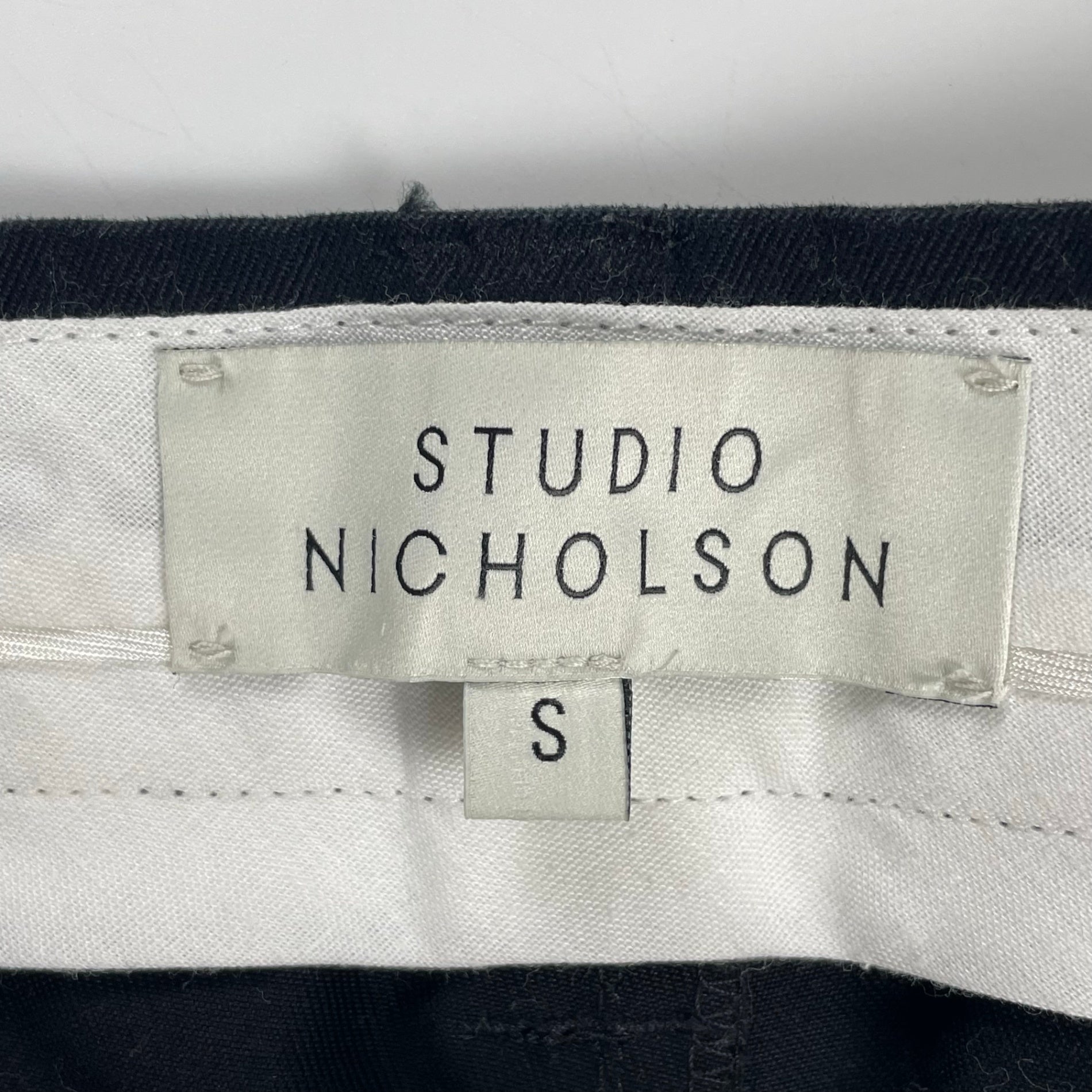 STUDIO NICHOLSON スタジオ ニコルソン / SORTE PEACHED COTTON TWILL VOLUME PLEAT PANTS ワイドパンツ 参考定価：43,000+tax SIZE:S