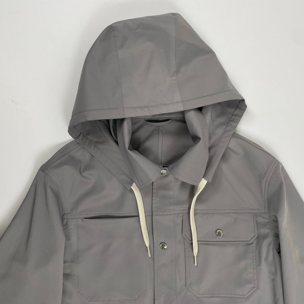 EMPORIO ARMANI エンポリオ アルマーニ / フード付シャツジャケット グレー SIZE:46