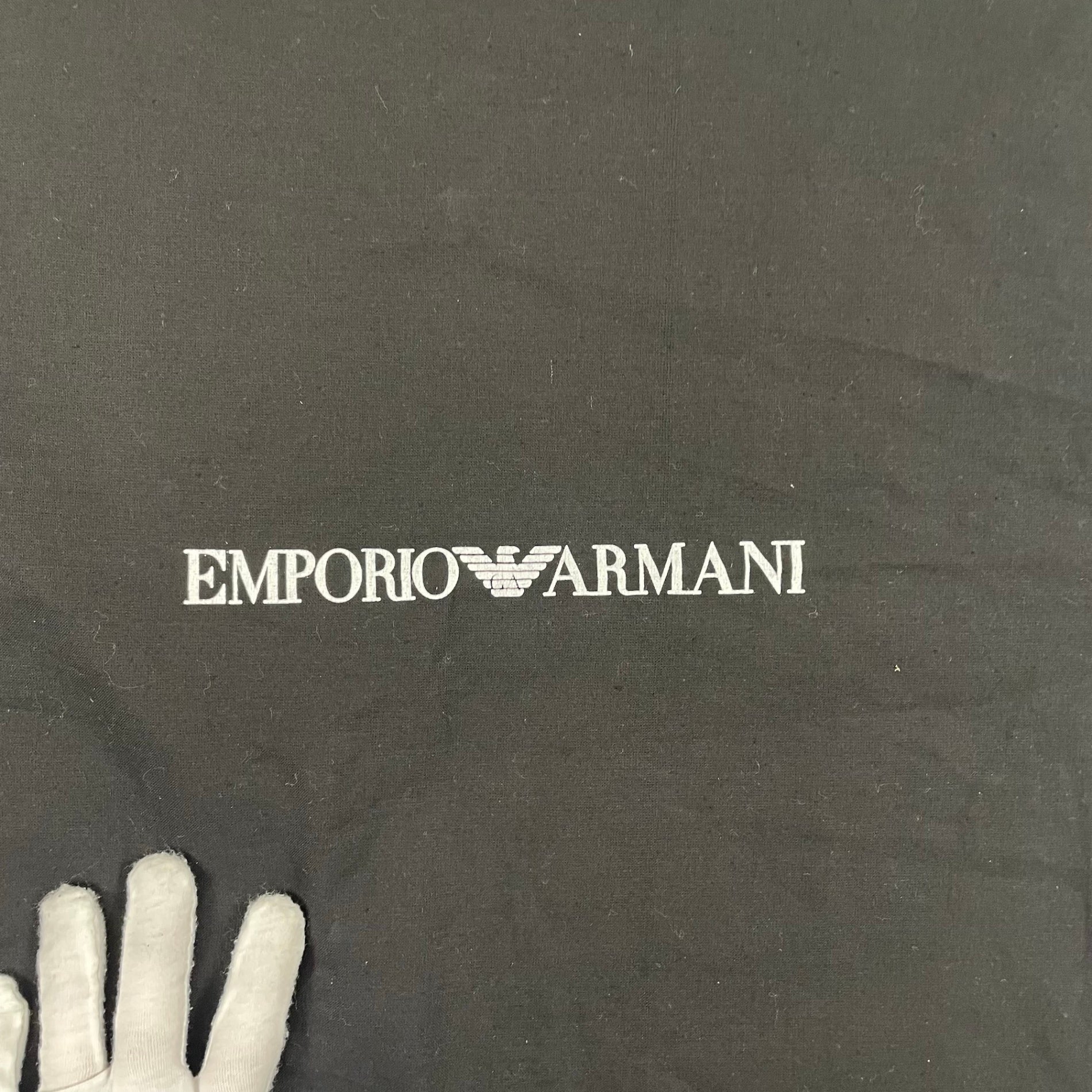 EMPORIO ARMANI / カーフレザートートバッグ パイソン加工 参考定価：180,000程度 布袋付