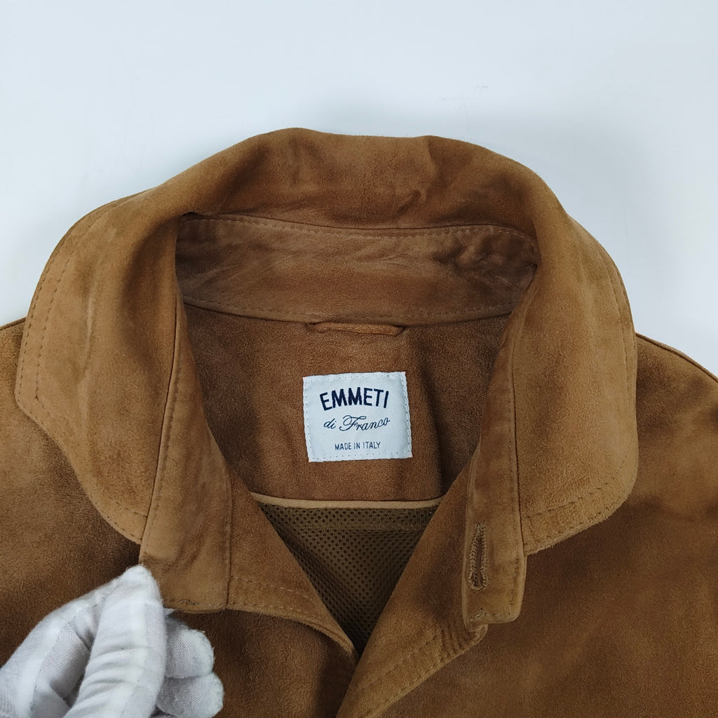 EMMETI / ゴートスキン スウェードレザージャケット 参考定価：150,000程度 SIZE:46
