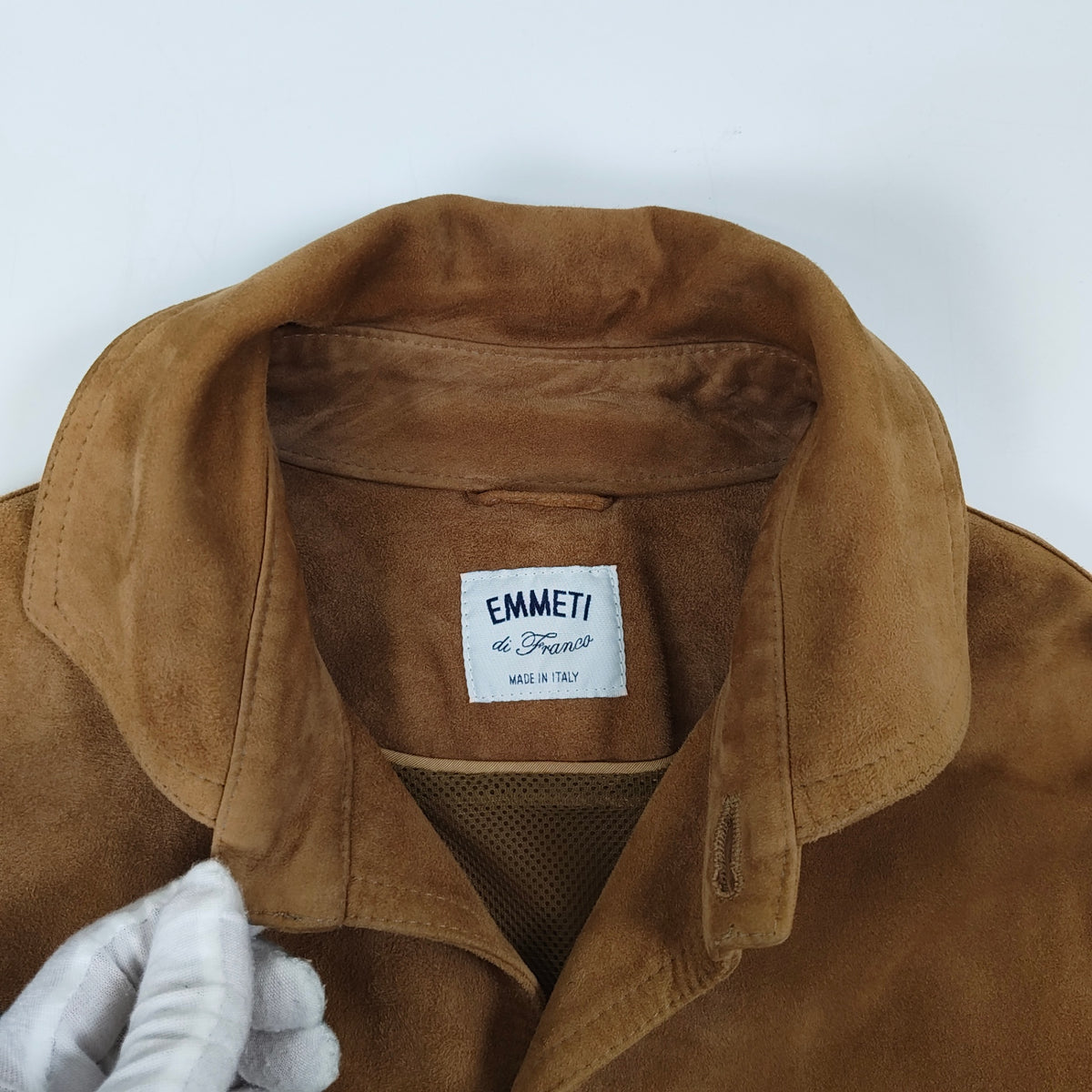 EMMETI / ゴートスキン スウェードレザージャケット 参考定価：150,000程度 SIZE:46