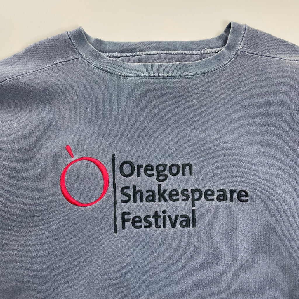 VINTAGE ヴィンテージ / 90s 刺繍スウェット ピグメントダイ アート古着 SIZE：L