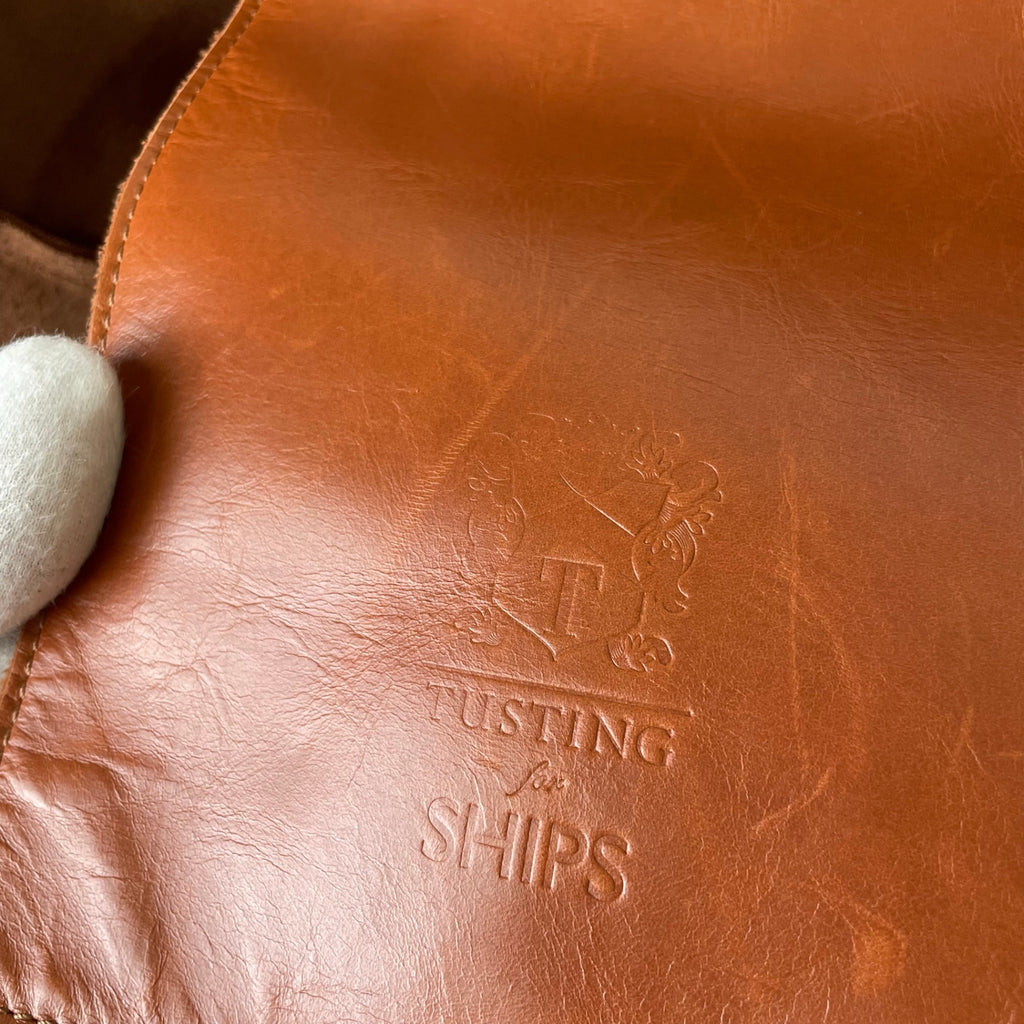 TASTING × SHIPS / 別注レザートートバッグ 参考定価：45,000程度