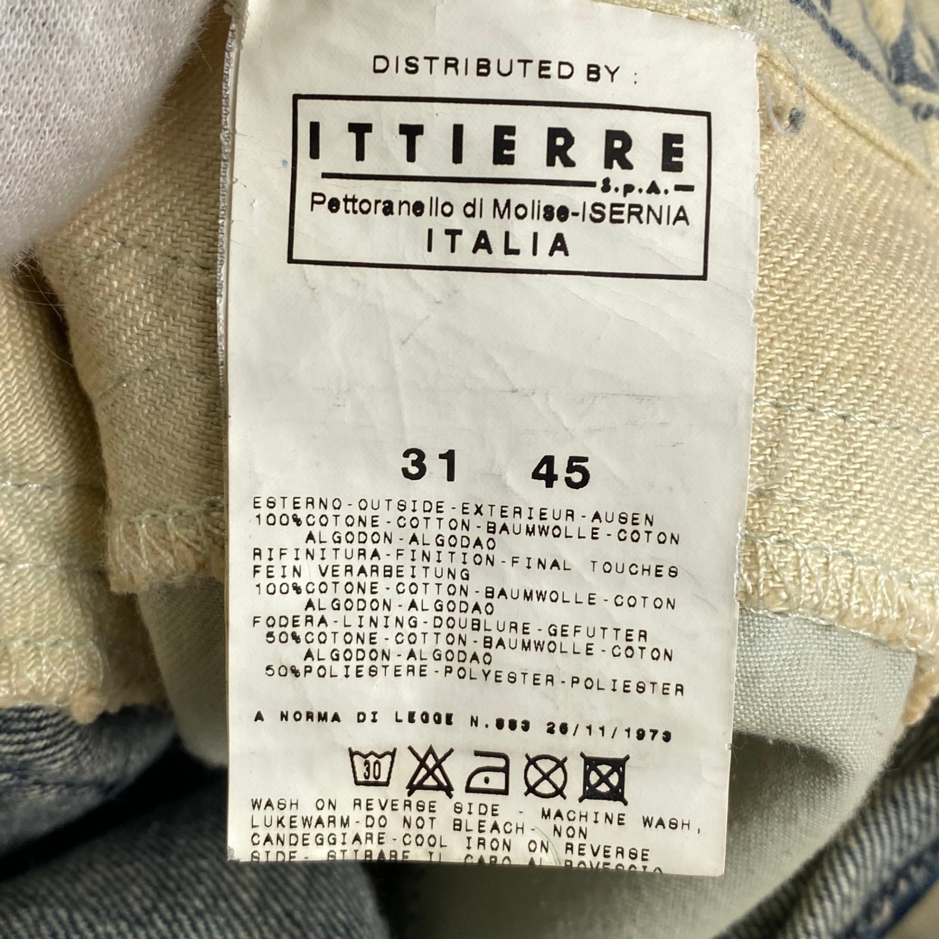 【00sスペシャル】 D&G  DOLCE&GABBANA / ギミック ダブルウエスト デニムパンツ ベルト グランジ Y2K SIZE:W84cm