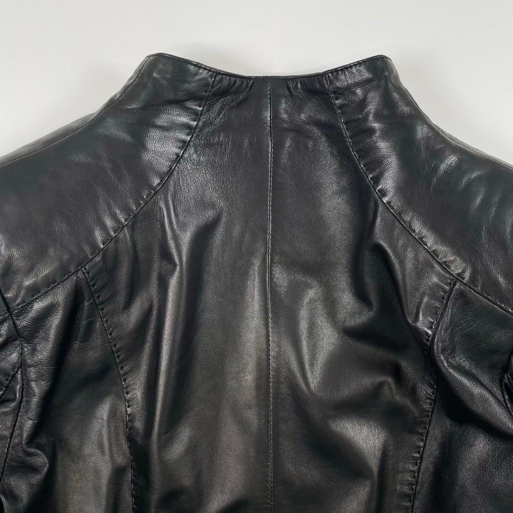 EMPORIO ARMANI / ヴィンテージラムレザーコート 参考定価：250,000程度 SIZE:44