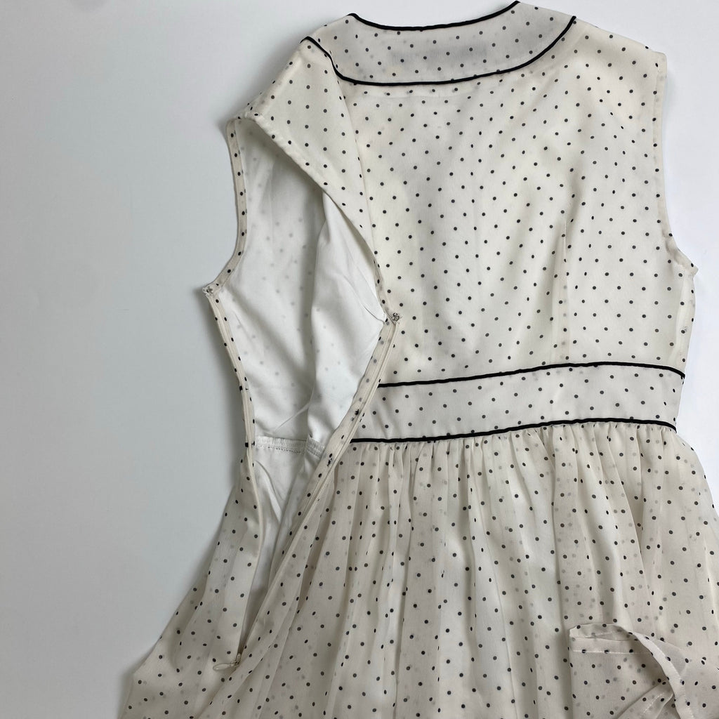 an another angelus アン アナザー アンジェラス / 配色ラインシアードットワンピース 参考定価：16,000+tax