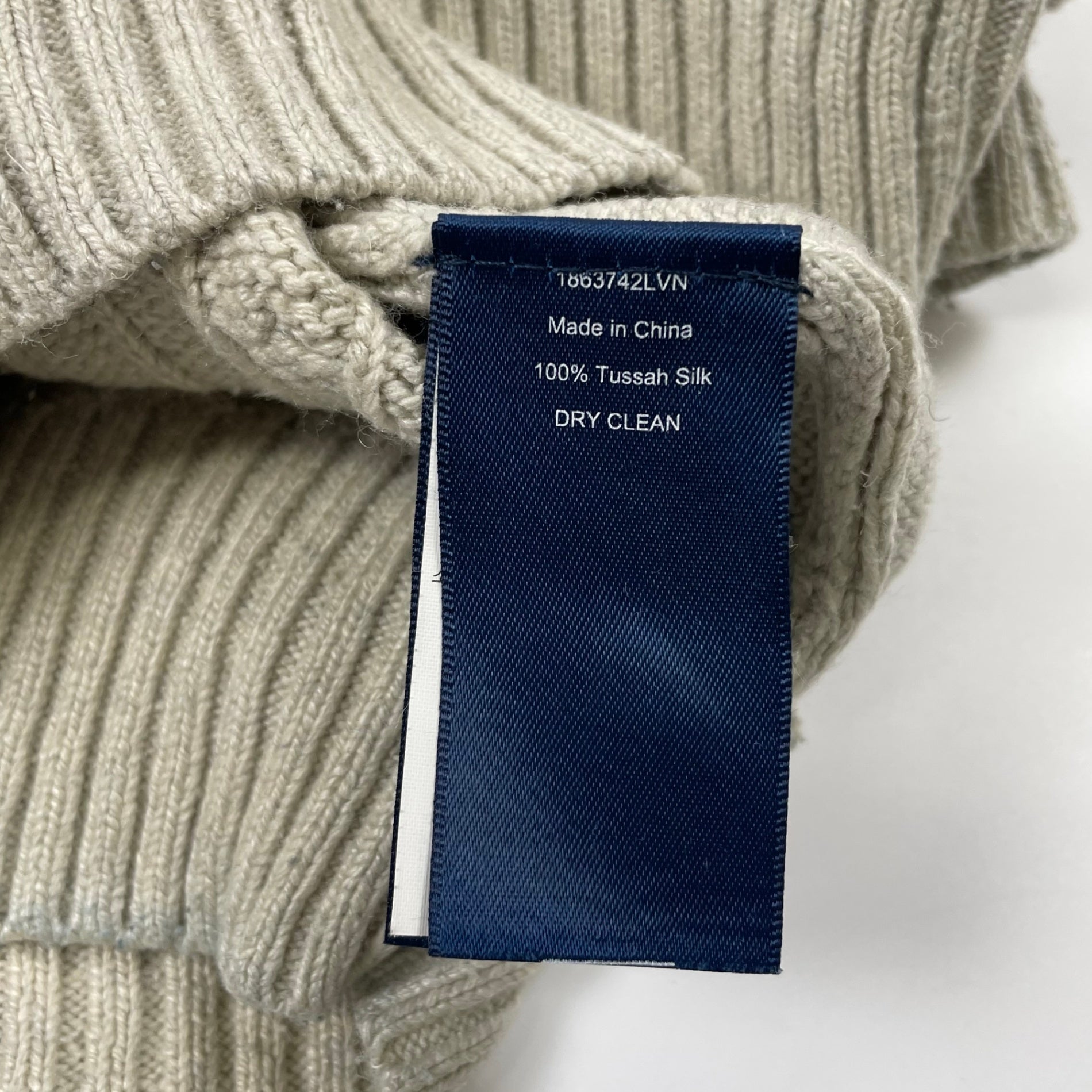 Polo by Ralph Lauren ポロバイ ラルフローレン / 90s ピュアシルク ケーブルVネックニット SIZE:M