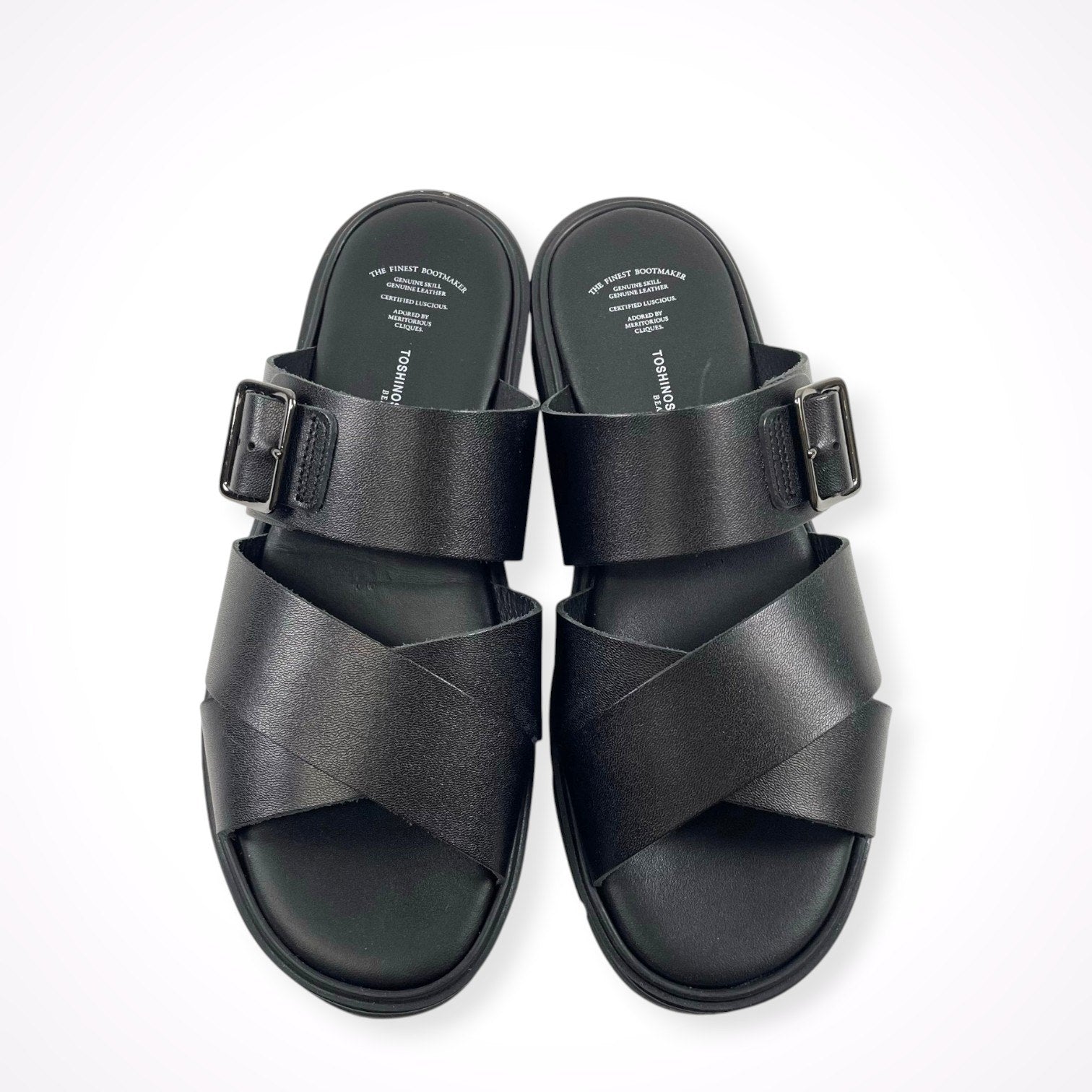 BEAUTIFUL SHOES(TOSHINOSUKE TAKEGAHARA) / CROSS BELT SANDALS 極美