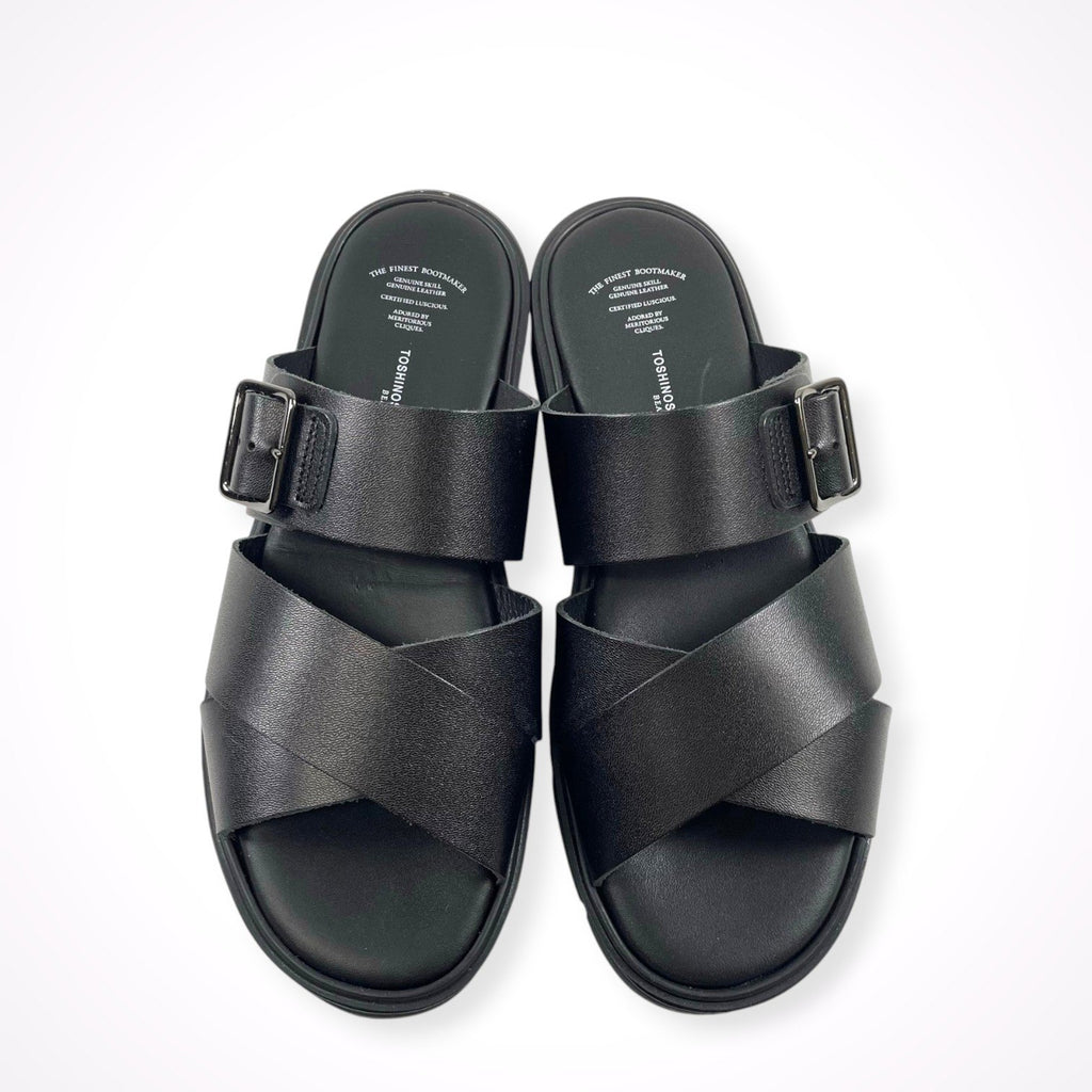 BEAUTIFUL SHOES(TOSHINOSUKE TAKEGAHARA) / CROSS BELT SANDALS 極美品 参考定価：34,000+tax SIZE:23cm