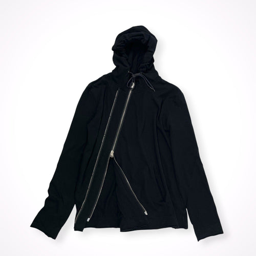 DIET BUTCHER SLIM SKIN / 12FW スラントダブルジップパーカー 参考定価：32,000程度 SIZE:2