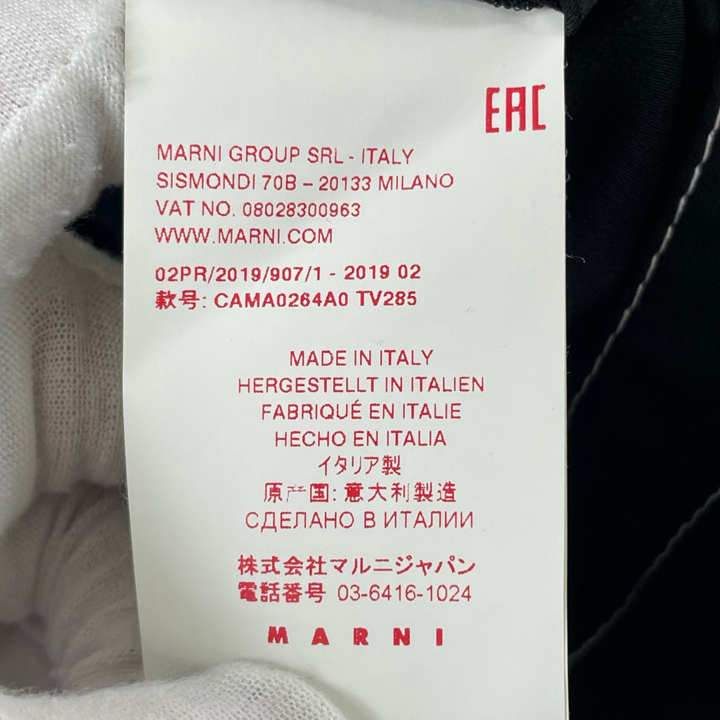 MARNI / メタルボタンステッチドブラウス 参考定価：110,000程度 SIZE:40