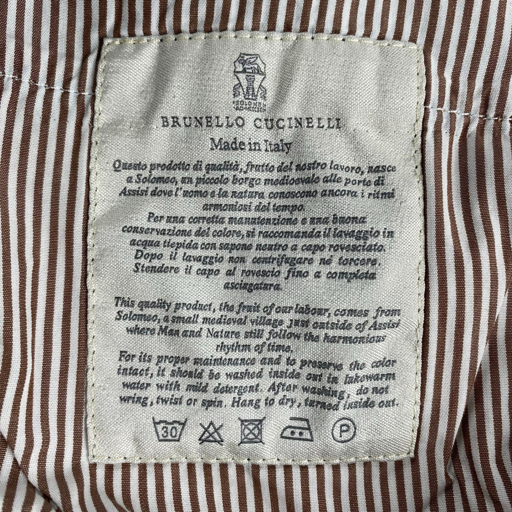 BRUNELLO CUCINELLI ブルネロ クチネリ / エンブレム刺繍 デニムパンツ LEISURE FIT  MADE IN ITALY 参考定価：130,000程度 SIZE:48(M程度)