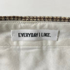 EVERYDAY I LIKE / Slim Flare ハウンドトゥースチェックスラックスパンツ 参考定価：29,000+tax