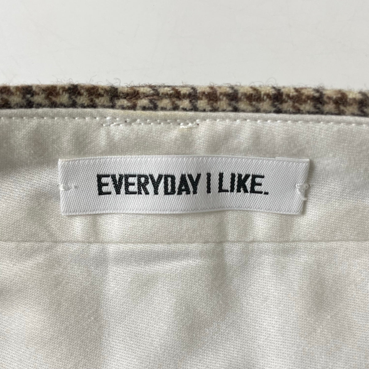 EVERYDAY I LIKE / Slim Flare ハウンドトゥースチェックスラックスパンツ 参考定価：29,000+tax