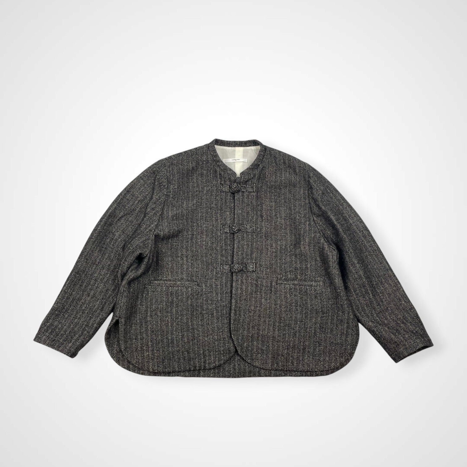 LABORATORY (Gauze#) ラボレイトリー / ウールリネンヘリンボーンアーバンチャイナジャケット 参考定価：31,500+tax SIZE:FREE