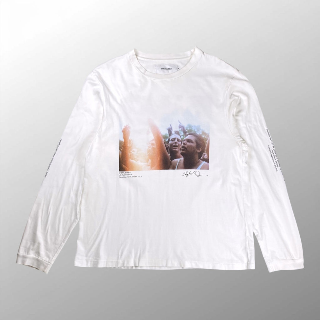 JANE SMITH ジェーンスミス × CHERYL DUNN シェリル・ダン / CHERYL DUNN フォト TEE 長袖 スリーブプリント SIZE：M