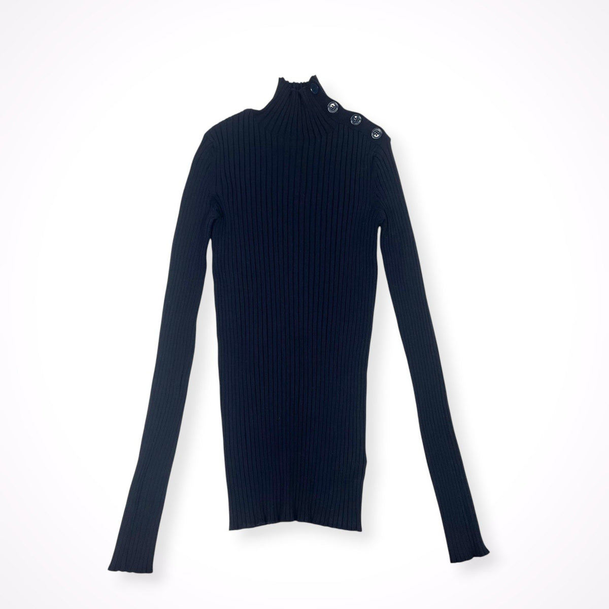 MM6 Maison Margiela / 21AW ショルダーボタンリブニット 参考定価：55,000程度 SIZE:S