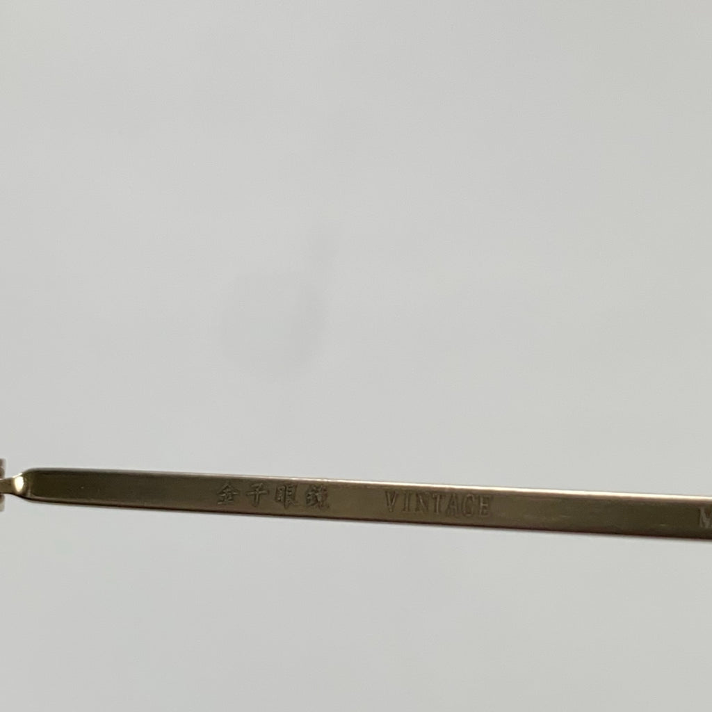 金子眼鏡 「VINTAGE」ライン / パント型 チタン BWG 度なしクリアレンズ  参考定価：40,000+tax