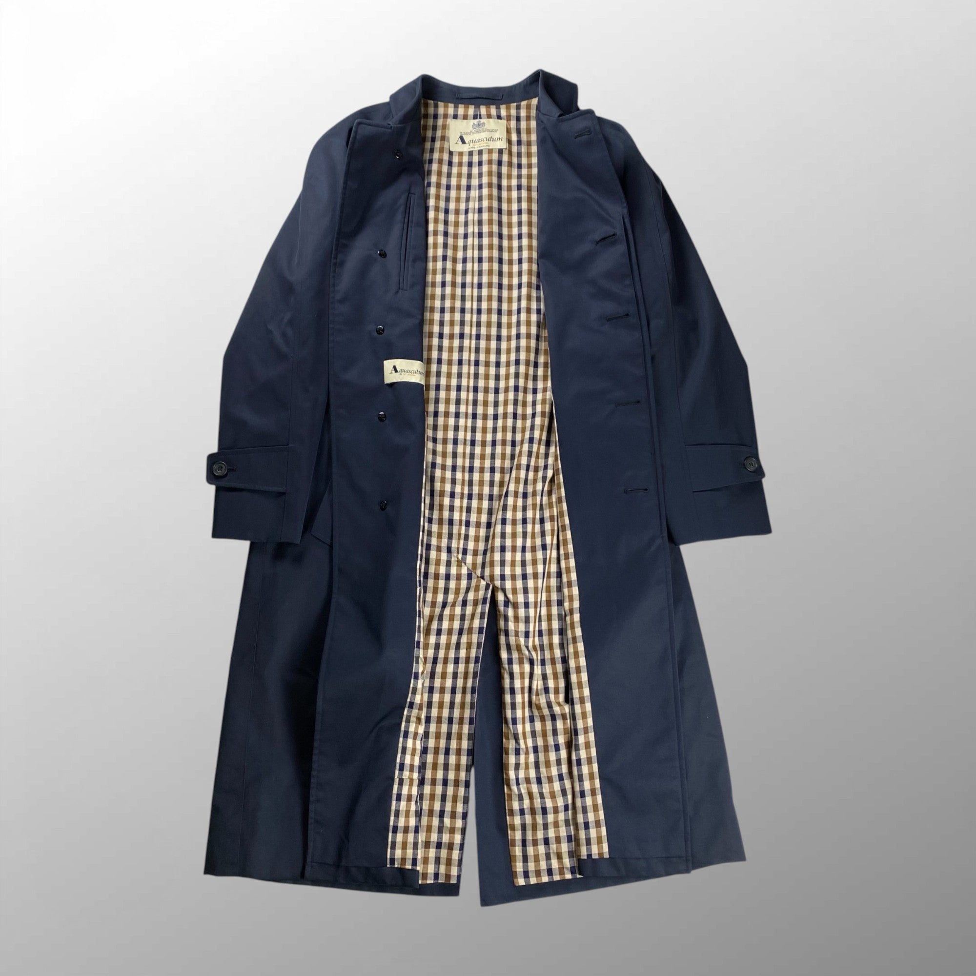 VINTAGE Aquascutum アクアスキュータム / BALMACAAN COAT バルマカーンコート 撥水 SIZE：36SHT(M程度)