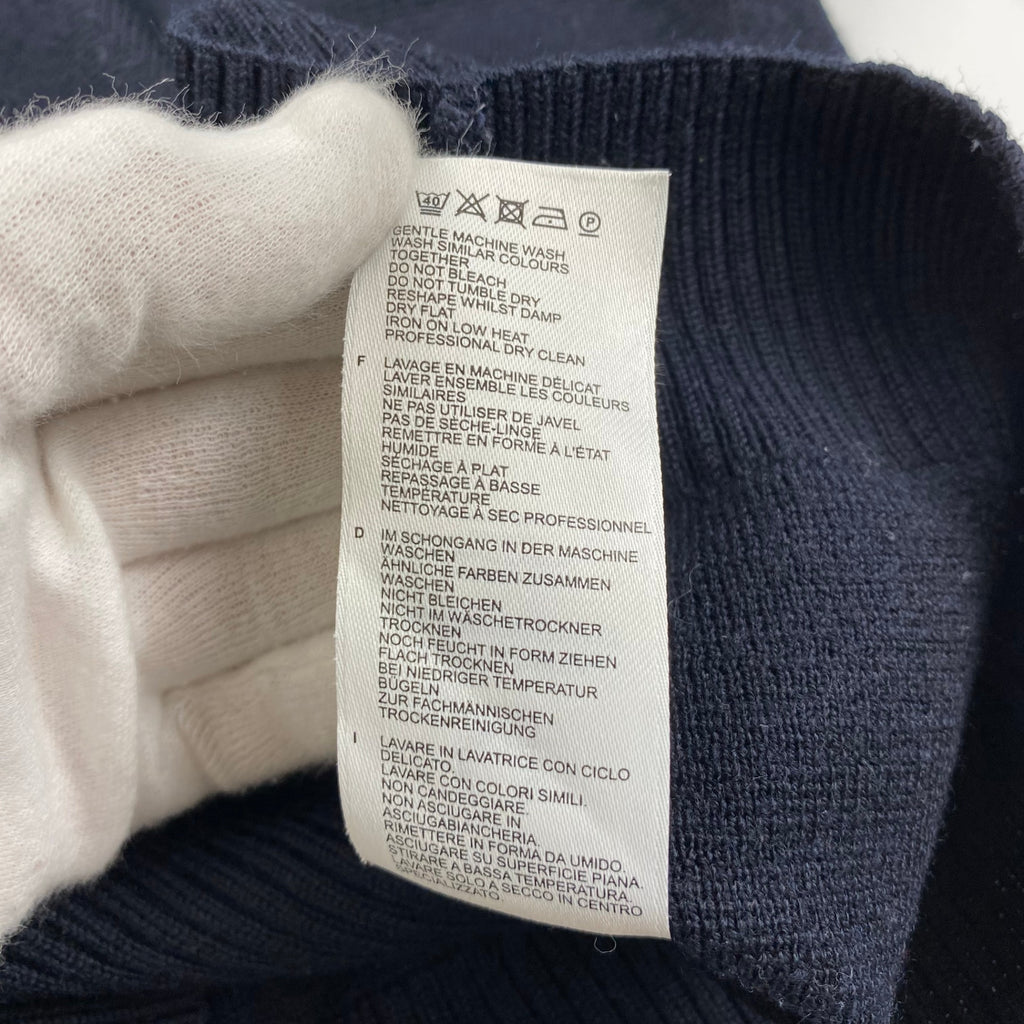 FRED PERRY フレッドペリー / スリーブロゴ ジャガードロゴニット SIZE:M