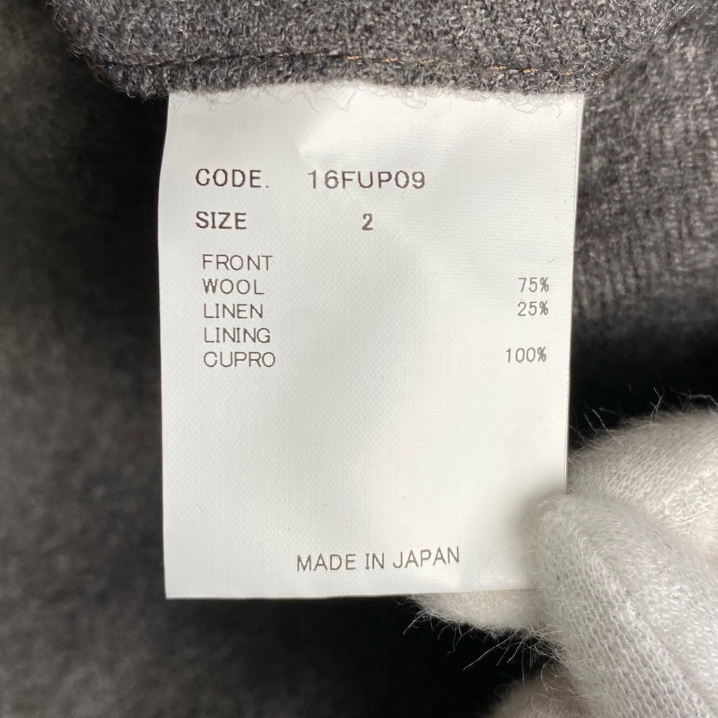 URU ウル / ウールリネンスラックス ハイドストライプ 16FUP09 参考定価：28,000+tax