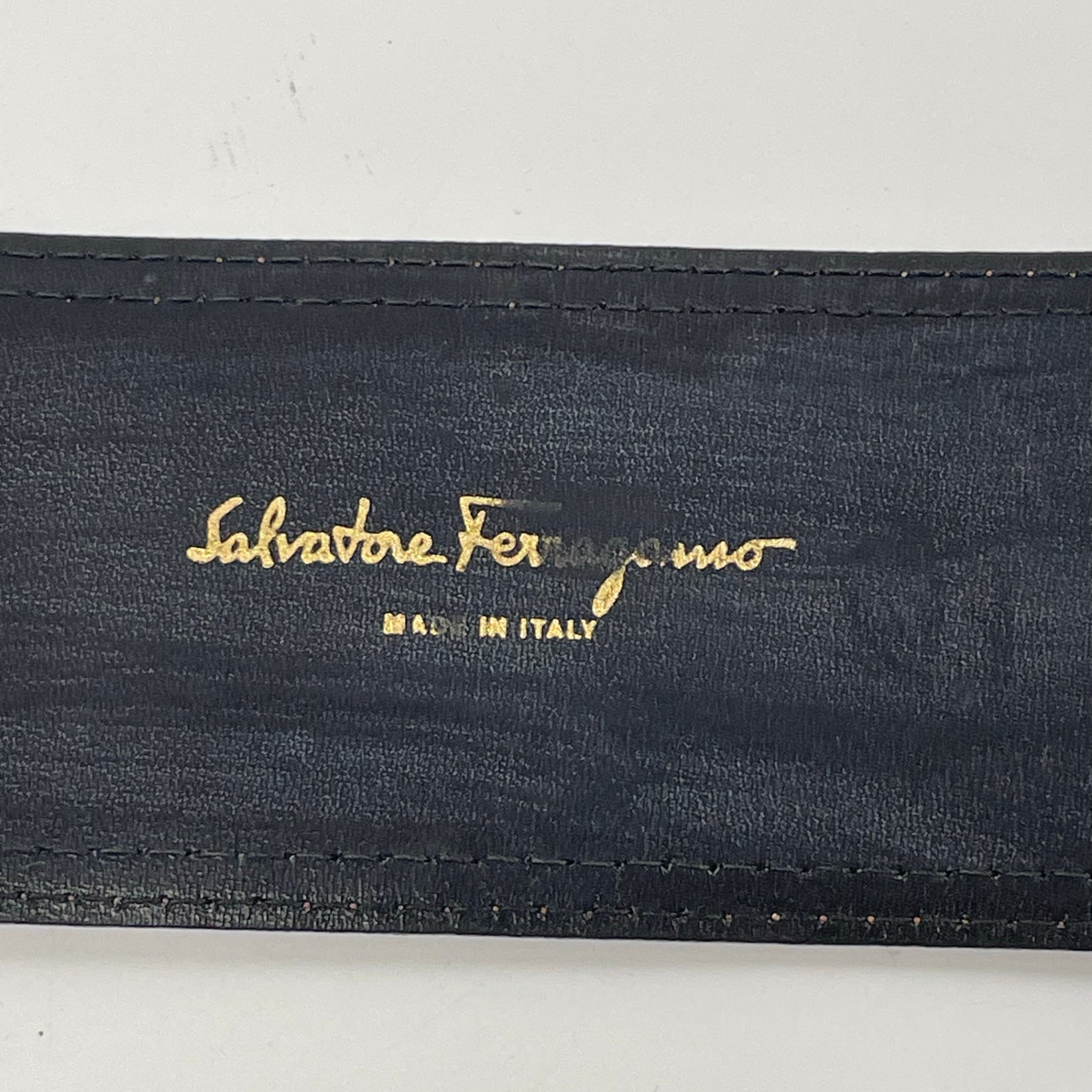 Salvatore Ferragamo / ヴィンテージワイドベルト SIZE:75.5-80.5cm