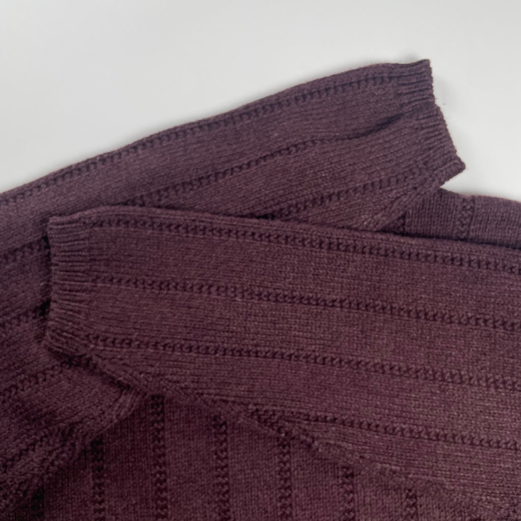 Paul Smith COLLECTION ポールスミスコレクション / コットンウールニット バーガンディ 参考定価：40,000程度 SIZE:L