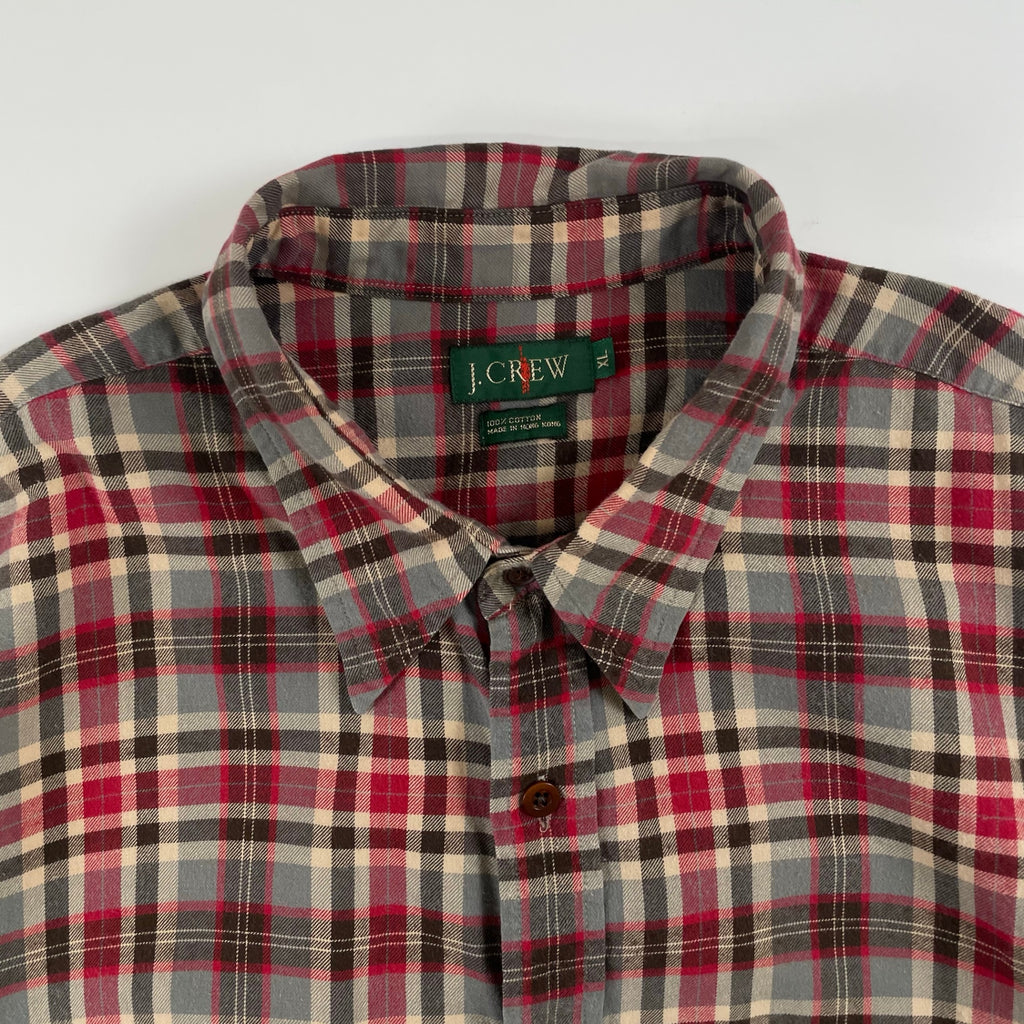 J.CREW / 90s香港製チェックシャツ SIZE：XL