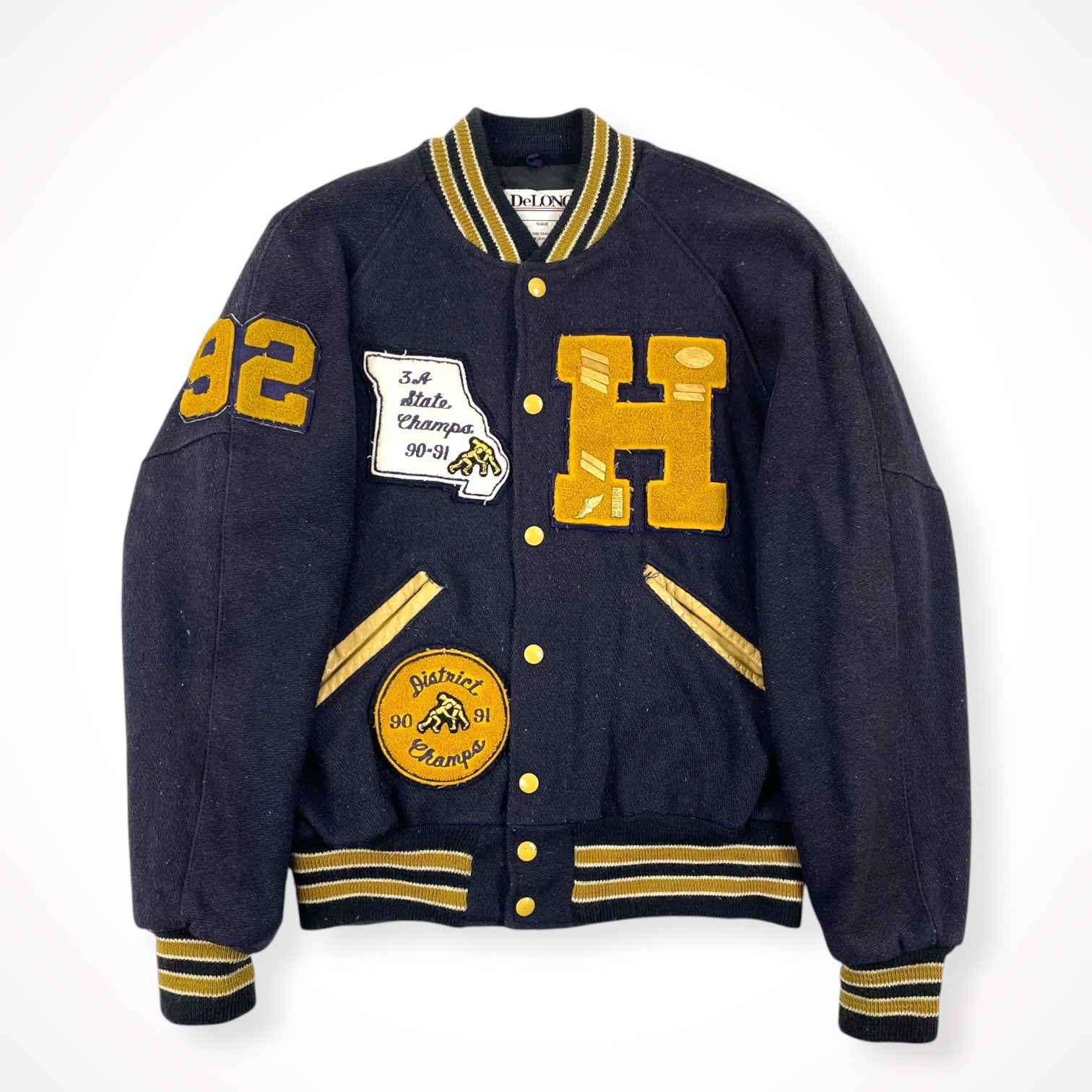VINTAGE / 80s USA製フルデコスタジャン SIZE:36(S-M程度) – BAUM