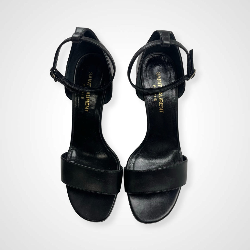 SAINT LAURENT PARIS サンローランパリ / レザーハイヒール ピンヒール 377305 ブラック SIZE:36