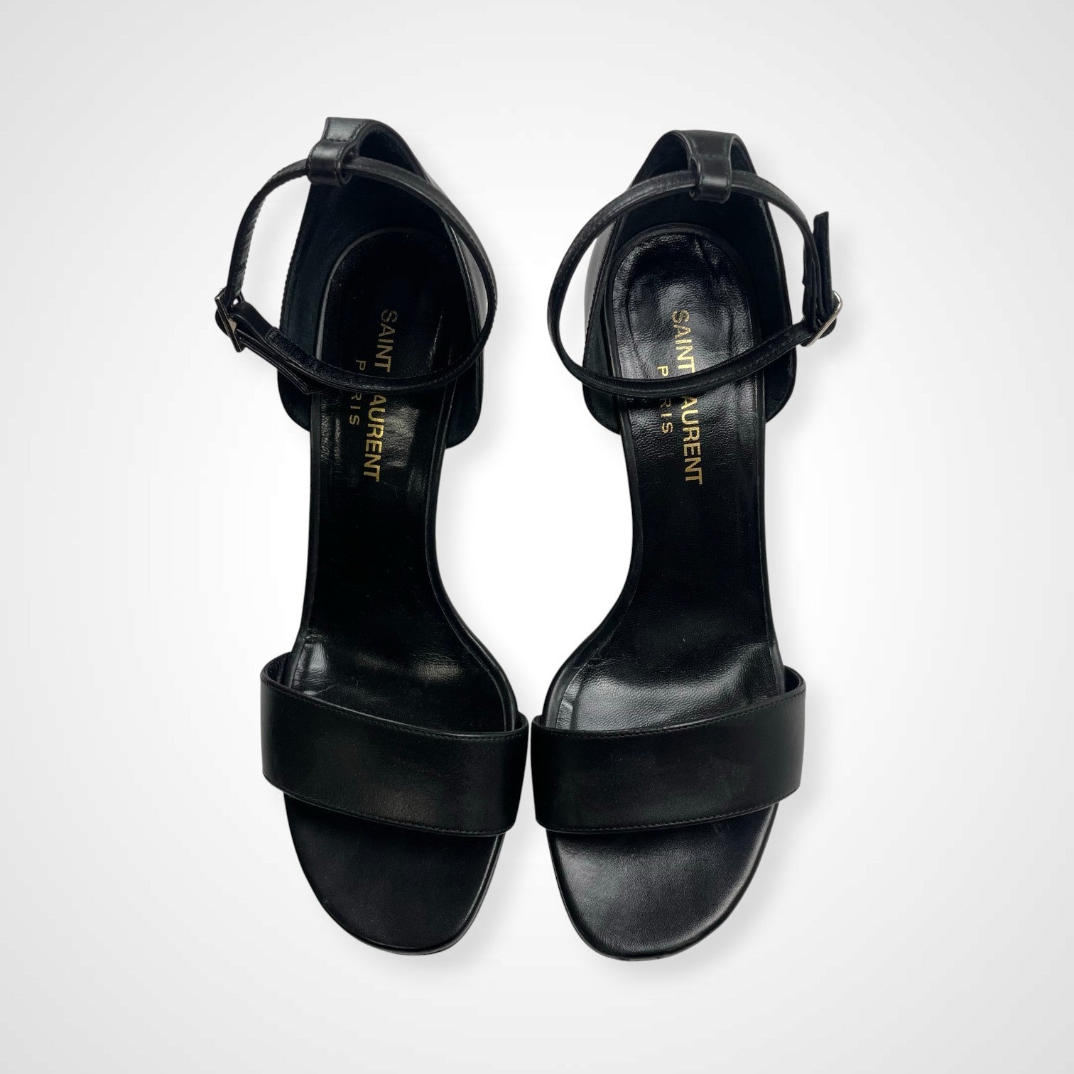 SAINT LAURENT PARIS サンローランパリ / レザーハイヒール ピンヒール 377305 ブラック SIZE:36