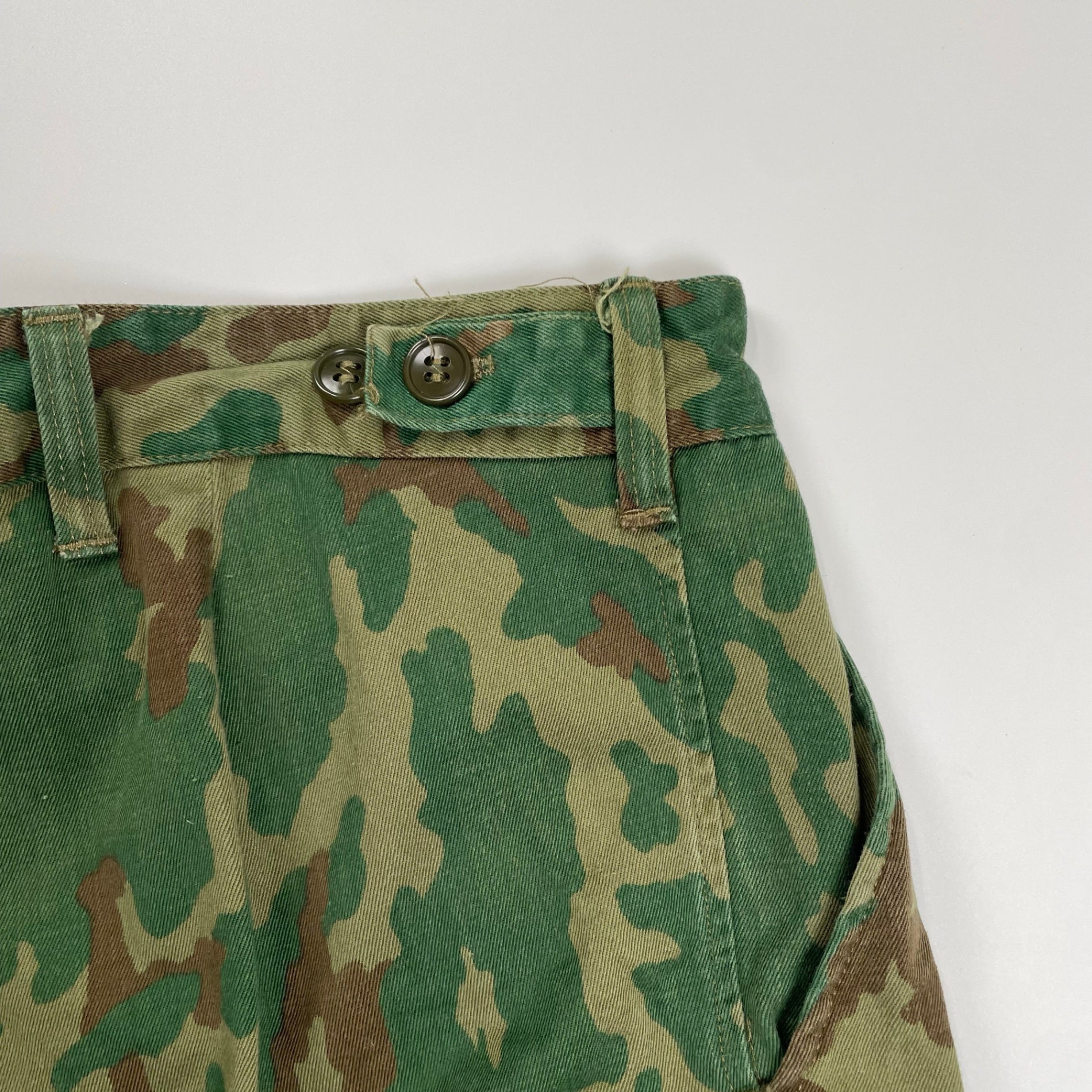 VINTAGE ヴィンテージ / 推定7-80s ソ連軍 バークカモ  ダブルニーカーゴ SIZE:W94