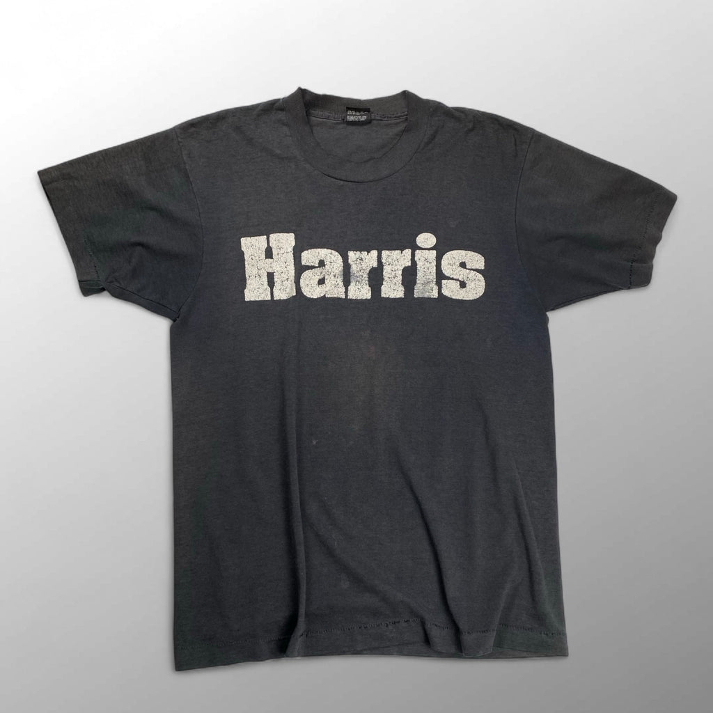 90s SCREEN STARS スクリーンスターズ / Harris TEE ヴィンテージTシャツ フェード ブラック 襤褸 USA製 SIZE：L