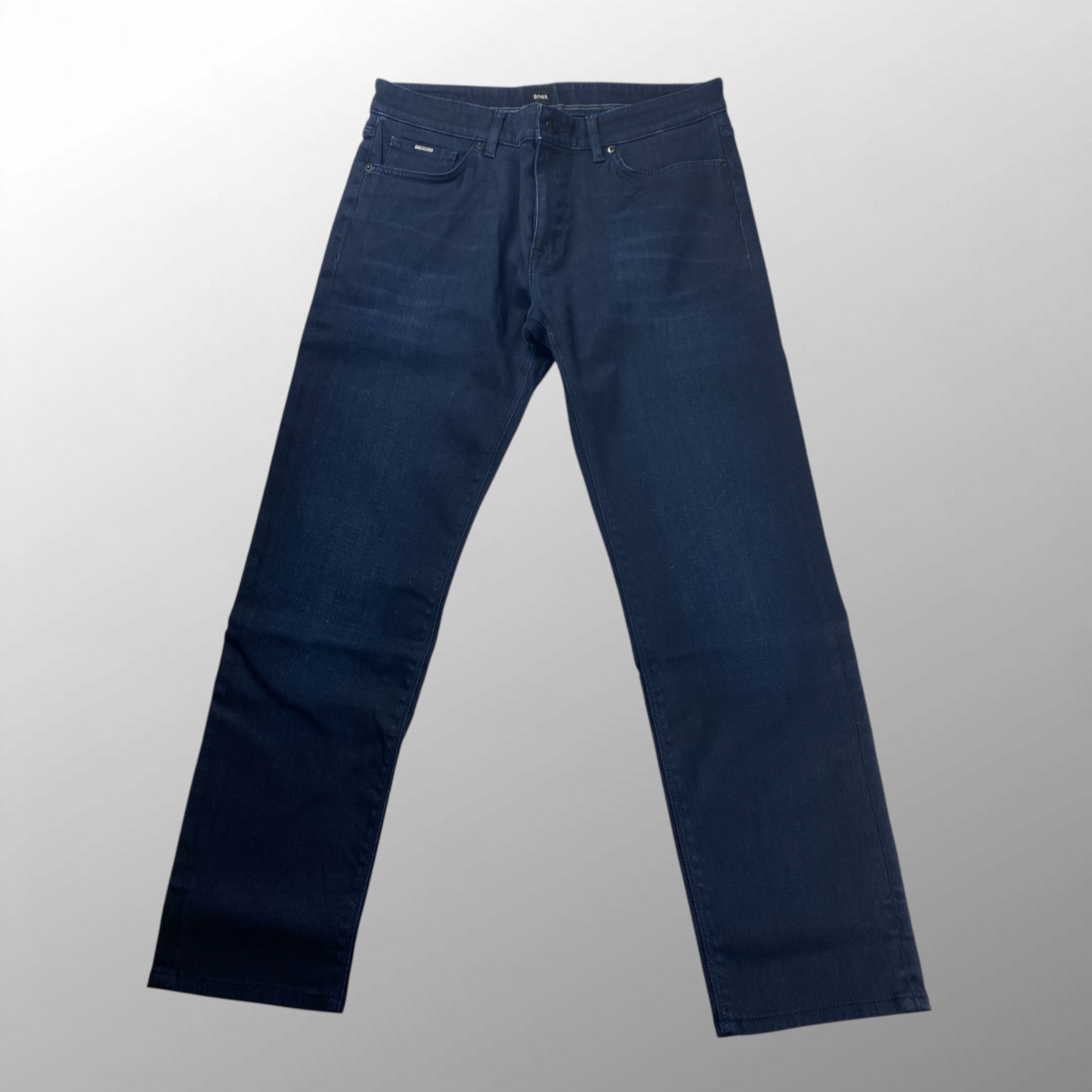 BOSS HUGO BOSS ボス ヒューゴボス / テーパード ストレッチ デニムパンツ デニムの名門Candiani社製 SIZE：W33 L32