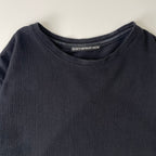 ISSEY MIYAKE MEN / 凹凸タイトリブTEE ブラック SIZE:1
