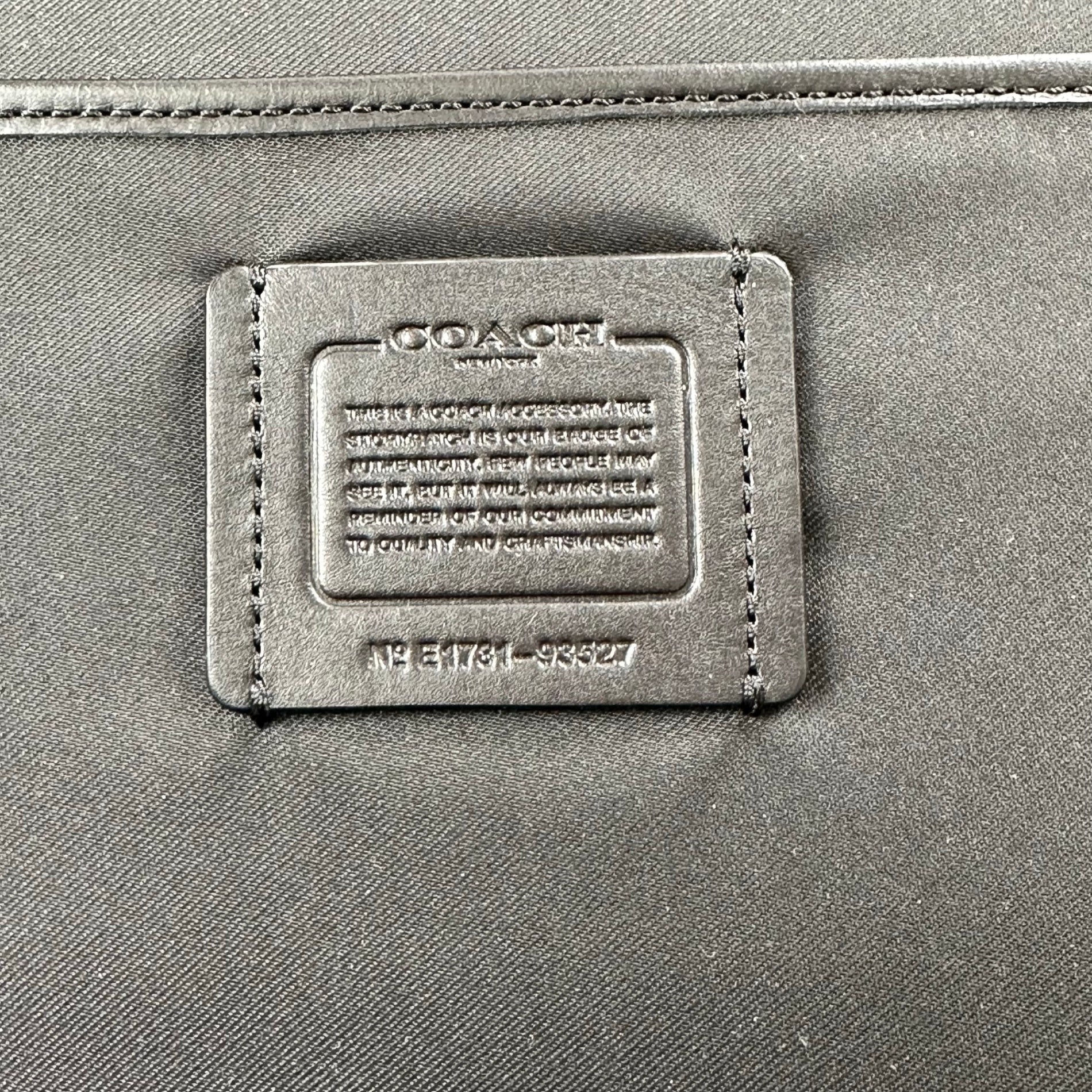 COACH コーチ / オールレザー セカンドバッグ クラッチバッグ 93527