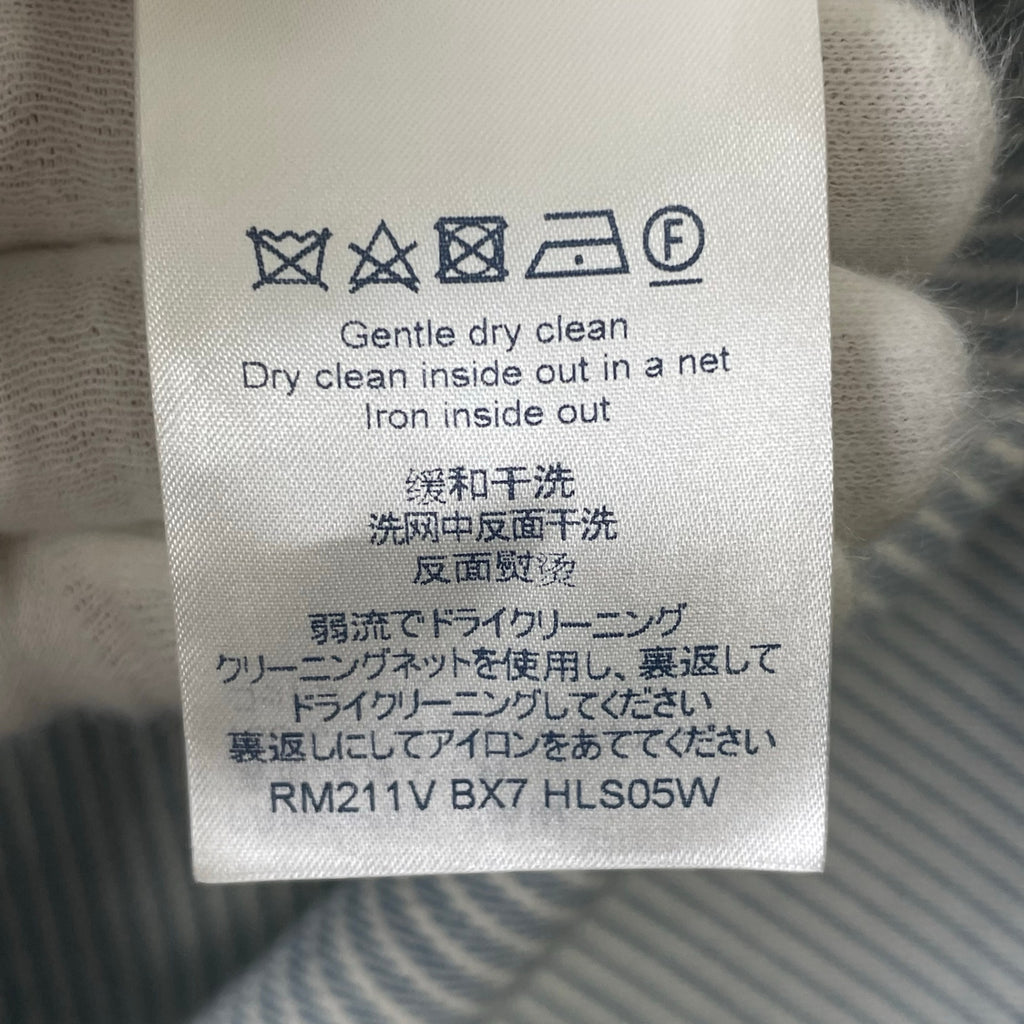 LOUIS VUITTON / 21SS ストライプモノグラムワーク デニムジャケット ヴァージルアブロー SIZE:XL