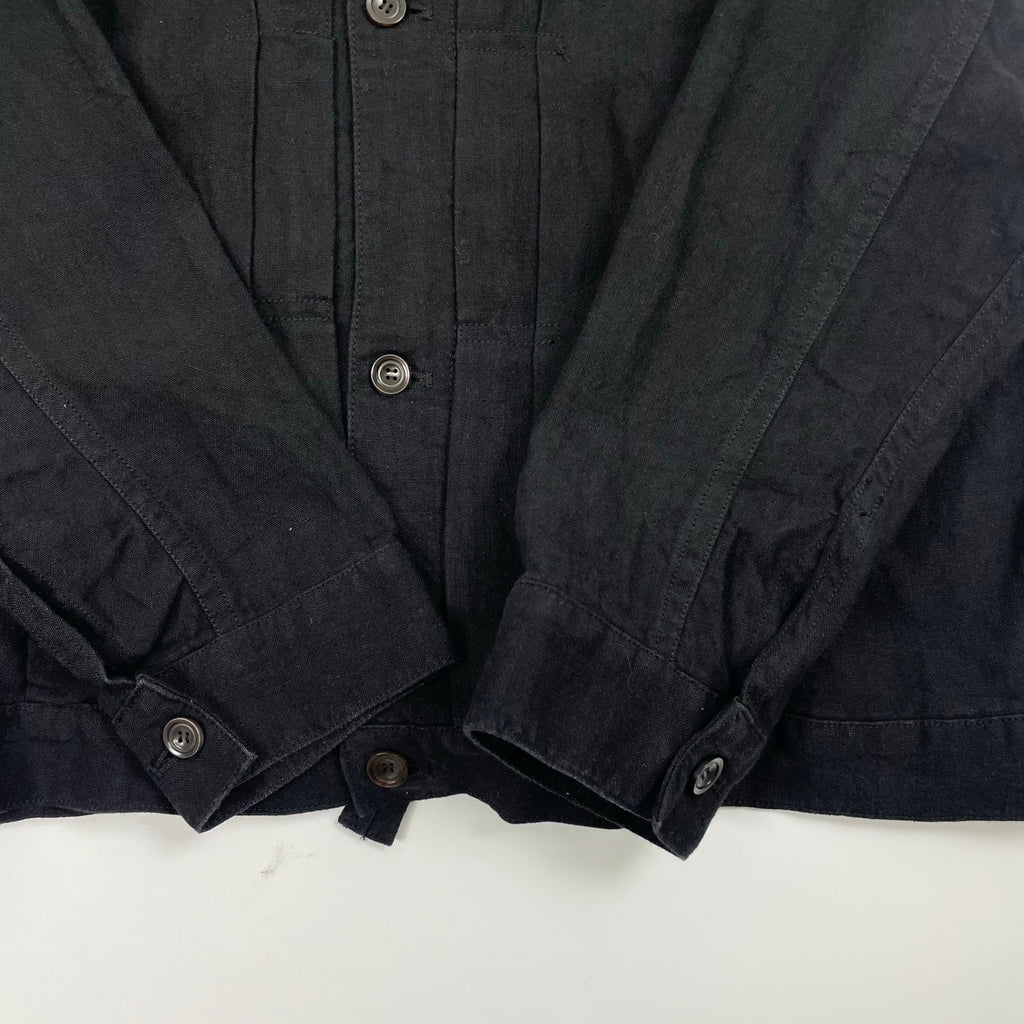 SLOW＆CO スロウ / linen jacket ブラック 参考定価：39,000+tax SIZE:1