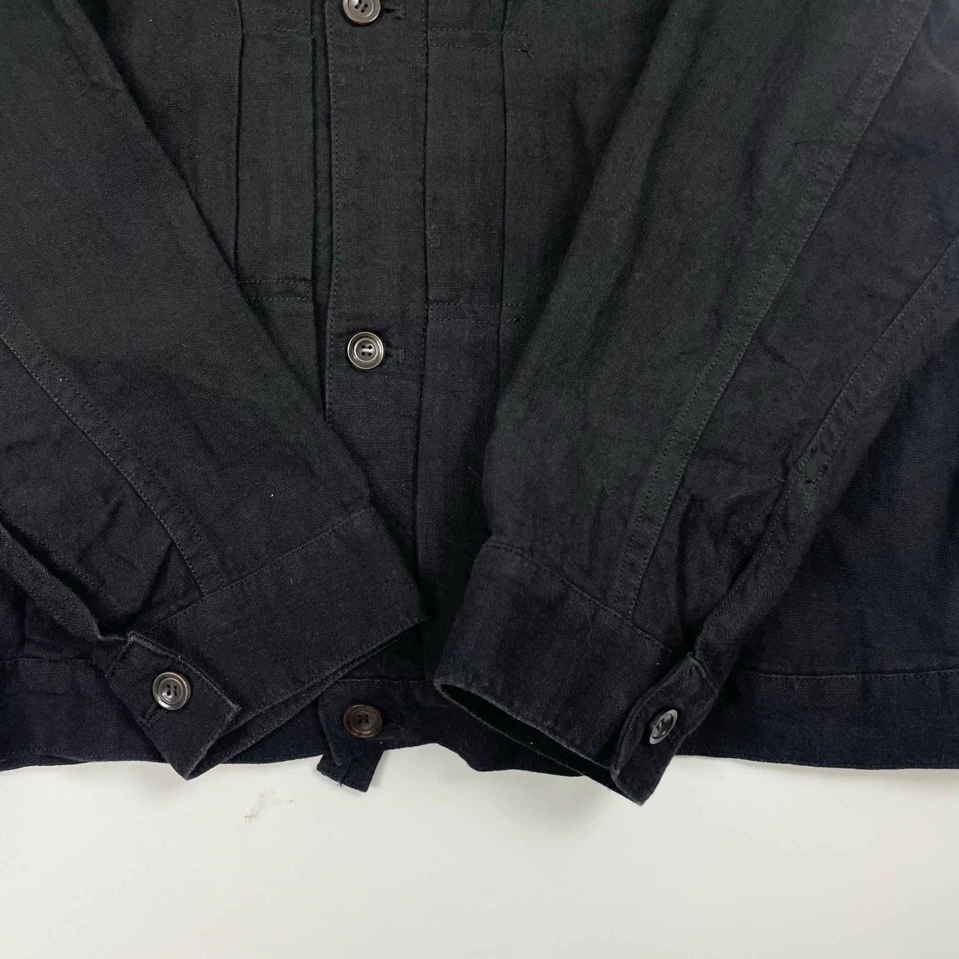 SLOW＆CO スロウ / linen jacket ブラック 参考定価：39,000+tax SIZE:1