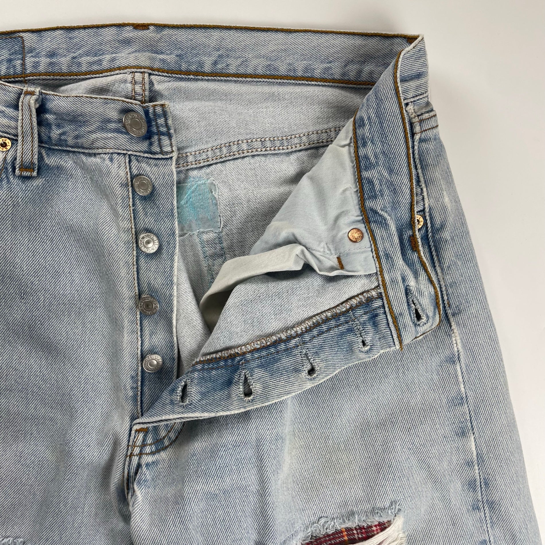 EURO Levi's ユーロリーバイス / 90s 501 ダメージ＆リペア デニムパンツ ポーランド製 SIZE:W33 L32