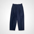 LOEFF ロエフ / 2タックパンツ ネイビー 参考定価：31,000+tax SIZE：0