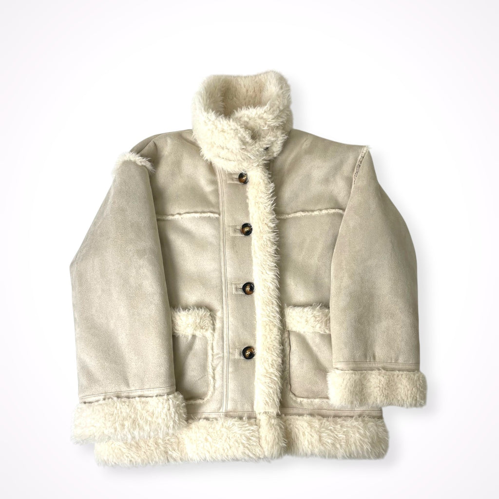 chico / 2WAYスタンドムートンルーズジャケット 参考定価：14,000+tax SIZE:FREE