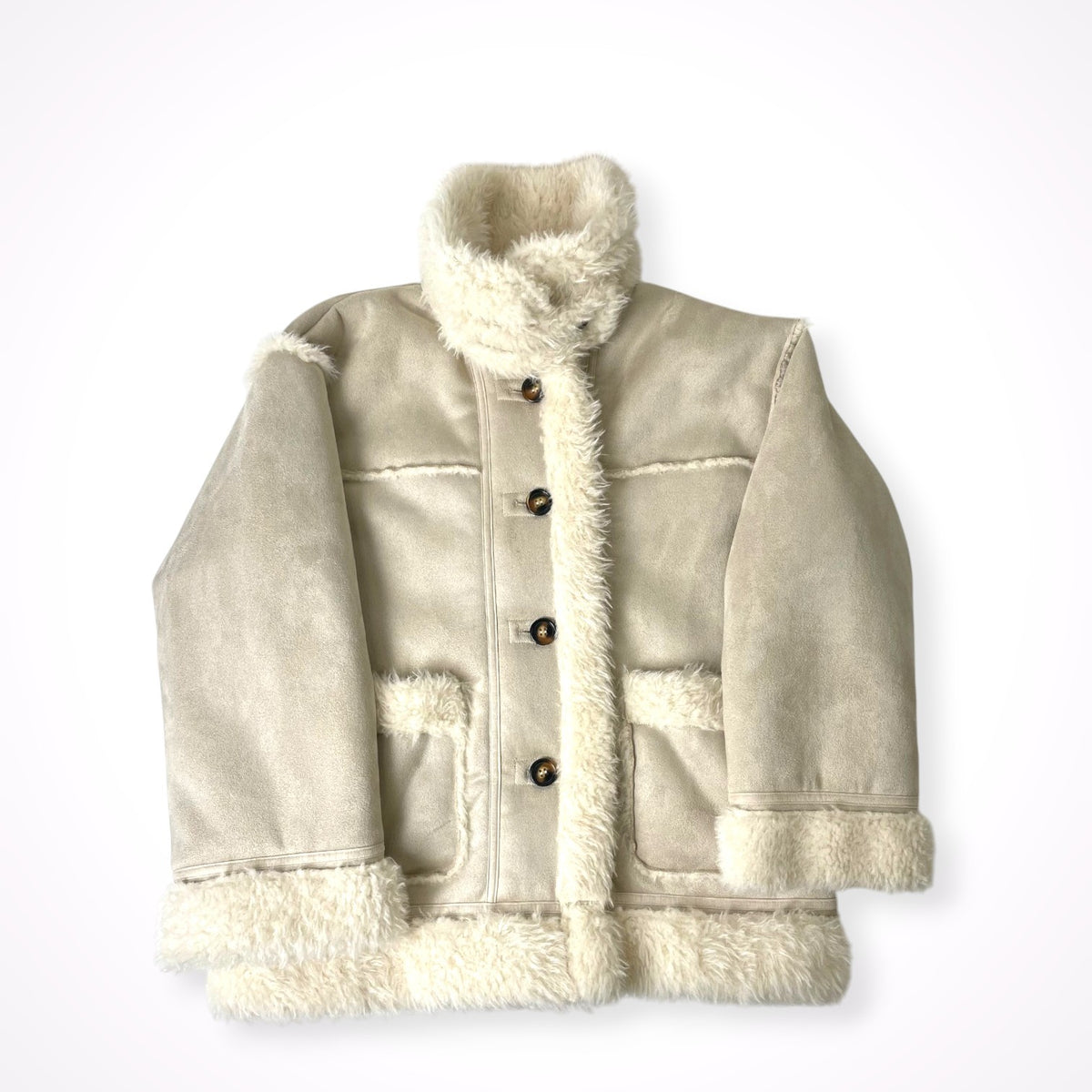 chico / 2WAYスタンドムートンルーズジャケット 参考定価：14,000+tax SIZE:FREE