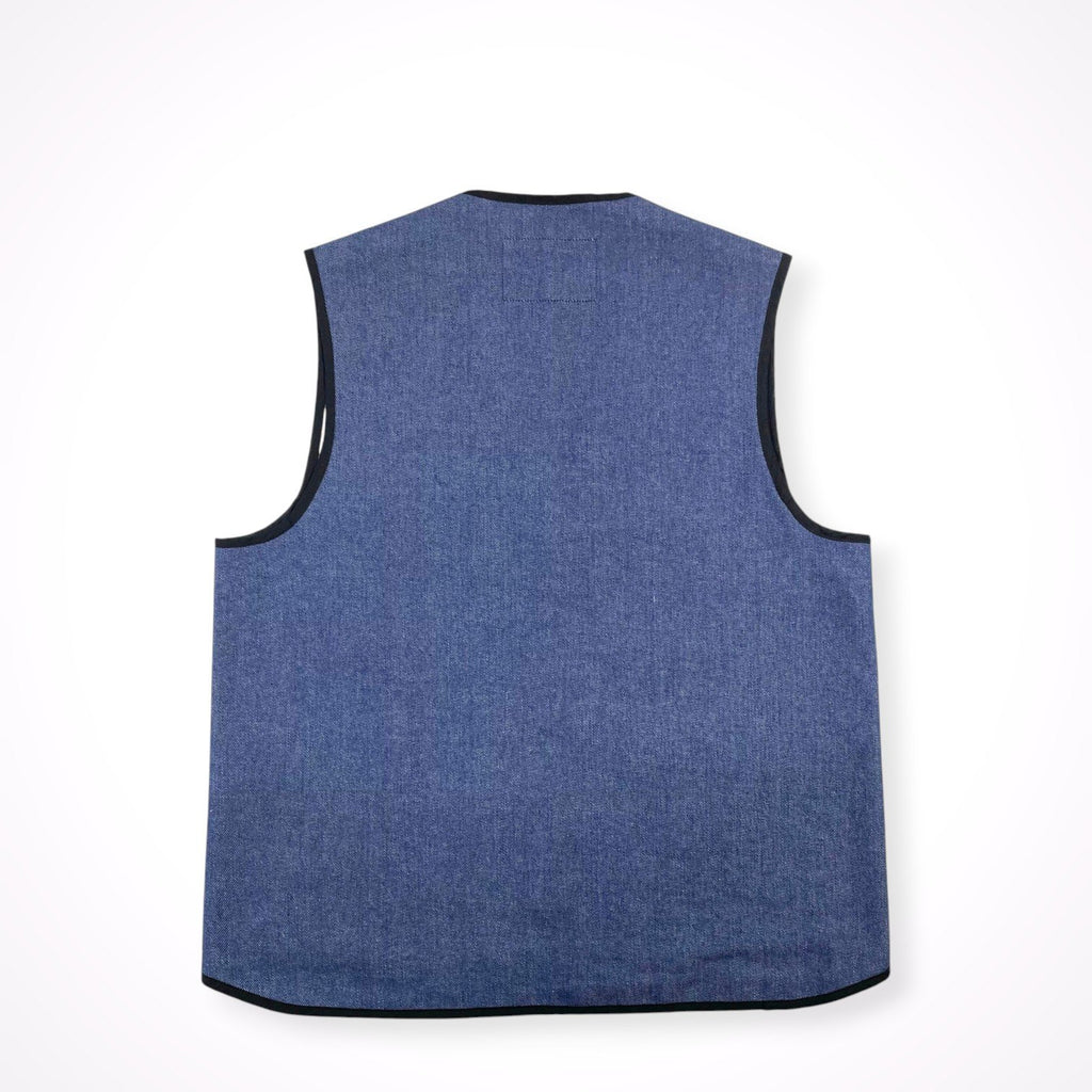 CAMIEL FORTGENS / ジップアップデニムベスト 参考定価：63,500程度 SIZE：M