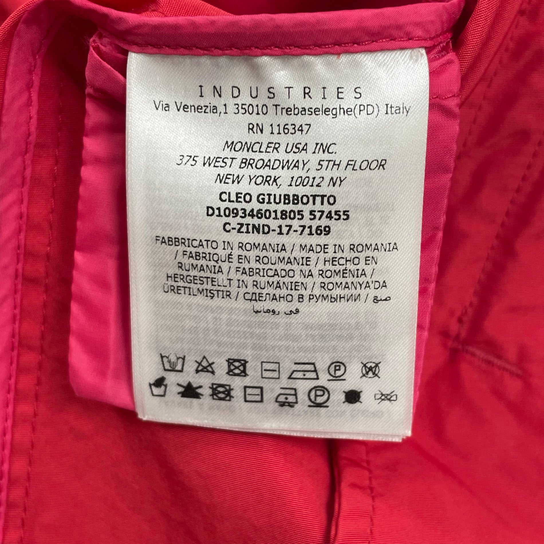 MONCLER モンクレール / CLEOマウンテンパーカー 参考定価：155,000+tax SIZE:3