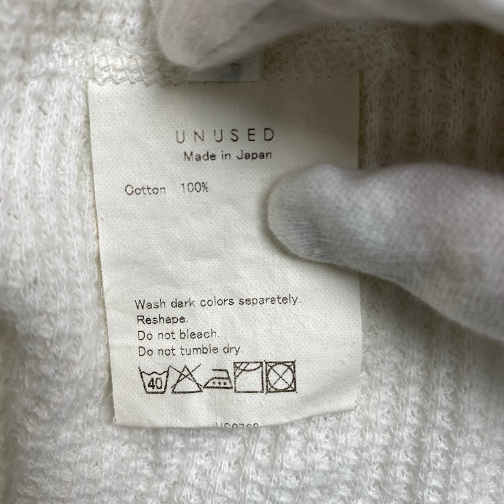 UNUSED アンユーズド / ワッフル タンクトップ ホワイト SIZE：1
