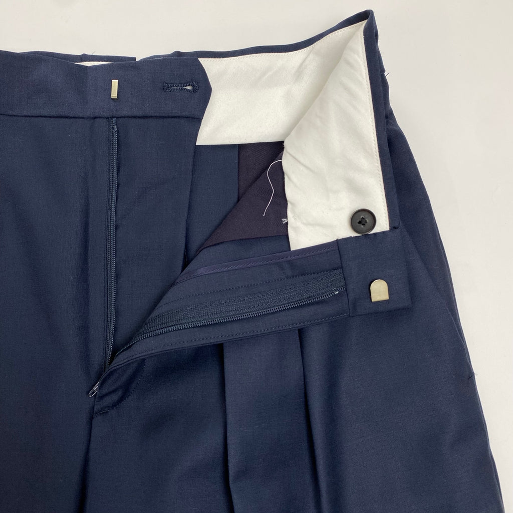 LOEFF ロエフ / 2タックパンツ ネイビー 参考定価：31,000+tax SIZE：0