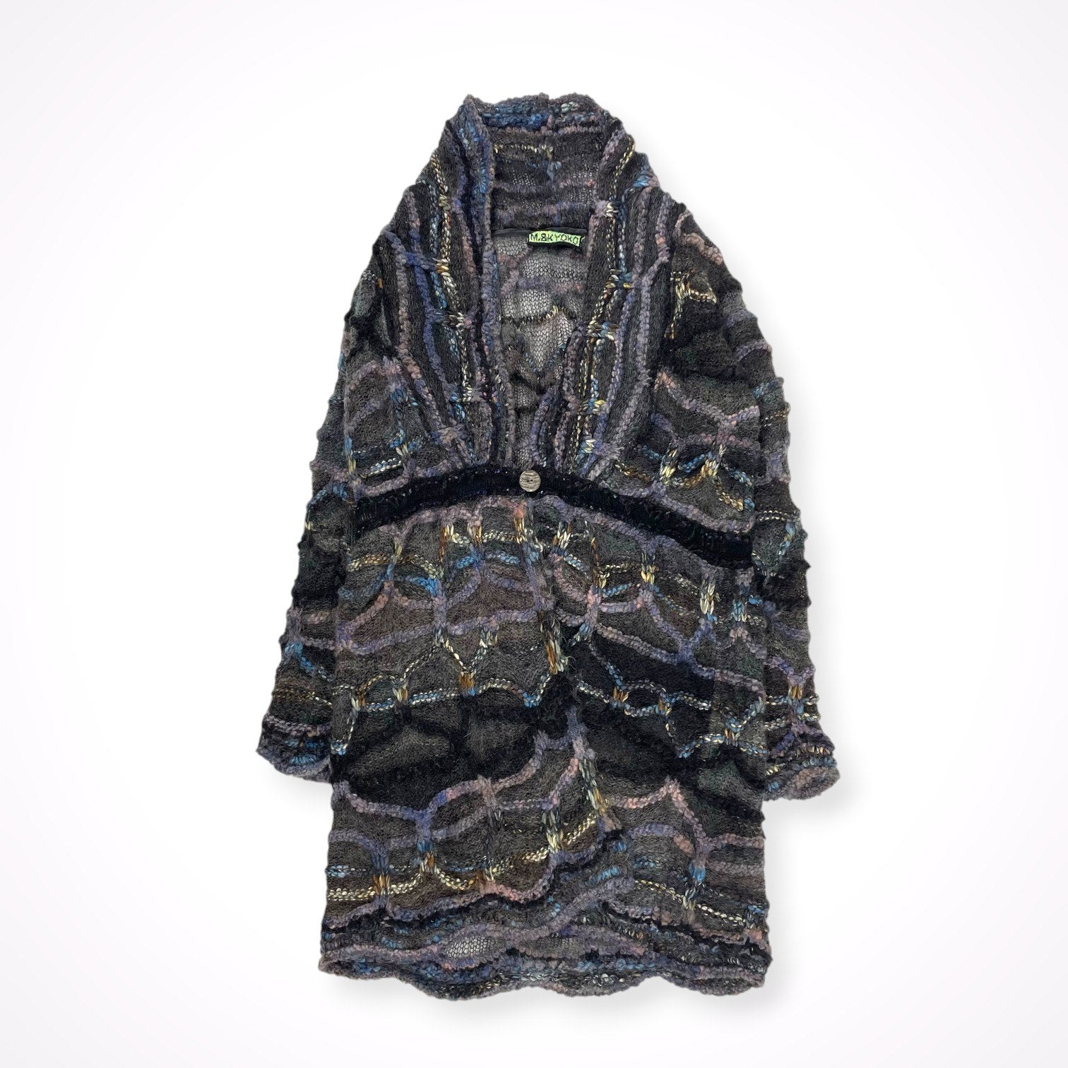 M.&KYOKO / ロングニットカーディガン 参考定価：46,000程度 SIZE:2